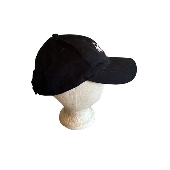 NATA Black Baseball Cap With Embroidered Airplane Design Adjustable Fit Port & C - Picture 6 of 7